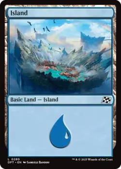 Island (0280) - Near Mint MTG Aetherdrift - Image 1
