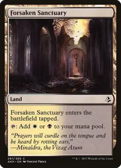 Forsaken Sanctuary - Light Play MTG Amonkhet - Image 1