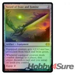 Foil Sword Of Feast And Famine M/NM Magic: The Gathering MTG Double Masters - Image 1