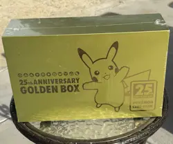 Golden Pokemon Sword & Shield 25th Anniversary Golden Box Card Game - Image 1