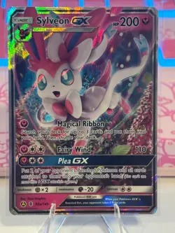 2018 POKEMON GUARDIANS RISING SYLVEON GX 92A/145 HOLO ALTERNATE ART PROMO - Image 1