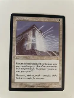 MtG Replenish - Magic the Gathering Urza's Destiny - DAMAGED/INKED/SEE PICTURES - Image 1