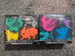 Pokemon Evolving Skies FACTORY SEALED Elite Trainer Boxes ETBs Set of Two (2) - Image 1