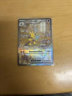 PokÃ©mon Alakazam EX TCG Scarlet Violet-151 Holo Full Art Card 201/165 - Image 1