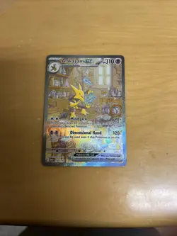 PokÃ©mon Alakazam EX TCG Scarlet Violet-151 Holo Full Art Card 201/165 - Image 2