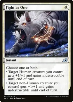 X 1 Fight as One NM Ikoria Lair of Behemoths 012 MTG Magic The Gathering - Image 1