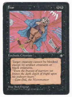 Fear Ice Age #124 Magic The Gathering 1995 MTG Single - Image 1
