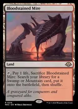 Bloodstained Mire Modern Horizons 3 Regular MTG Card Magic: The Gathering - Image 1