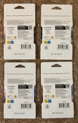 x4 GUNDAM CARD GAME Newtype Rising Booster Blister Packs GD01 English NEW SEALED - Image 2