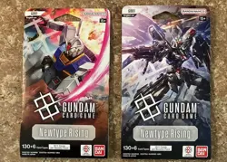 x4 GUNDAM CARD GAME Newtype Rising Booster Blister Packs GD01 English NEW SEALED - Image 3