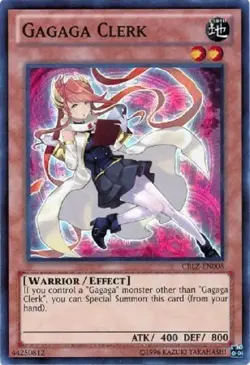 CBLZ-EN008 Gagaga Clerk Super Rare Unlimited Edition YuGiOh Card - Image 1