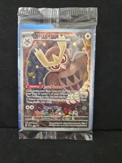 PokÃ©mon TCG Noctowl Promo Holo SVP #141 Sealed w/ Card Dividers - Image 1