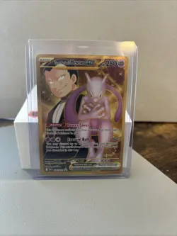 PokÃ©mon TCG Mewtwo EX Team Rockets Hyper Rare Card 240/182 Destined Rivals - Image 1