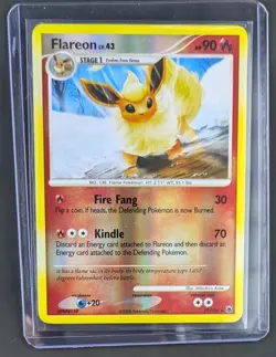 PokÃ©mon TCG Flareon Majestic Dawn 19 Reverse Holo Rare Card - Image 1