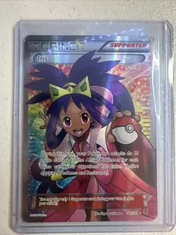 Iris Full Art Trainer PokÃ©mon TCG Plasma Blast Holo Card NM Condition - Image 1