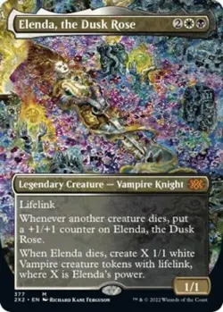 Elenda, the Dusk Rose (Borderless) - Light Play MTG Double Masters 2022 - Image 1
