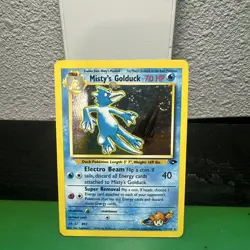 Pokemon TCG Misty's Golduck Gym Challenge 12/132 Unlimited Holo Rare NM ðŸ’«Swirl - Image 1