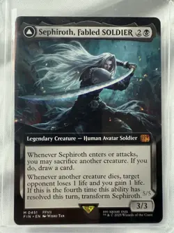 Final Fantasy MTG Sephiroth, Fabled Soldier - Sephiroth One Winged Angel NF NM/M - Image 1