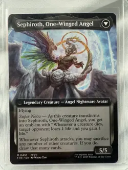 Final Fantasy MTG Sephiroth, Fabled Soldier - Sephiroth One Winged Angel NF NM/M - Image 2