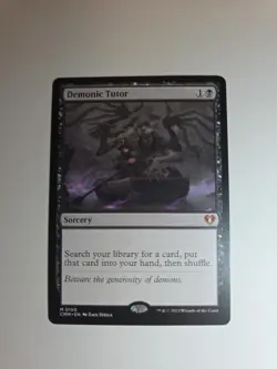 MTG Demonic Tutor Commander Masters NM Condition 0150 - Image 1