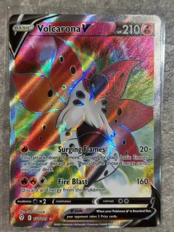 Volcarona V (Full Art) 170/203 Pokemon TCG Evolving Skies Holo (Near Mint) NM - Image 1