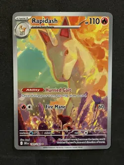 Rapidash Illustration Rare 189/182 Pokemon Destined Rivals English IR - Image 1