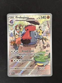 PokÃ©mon TCG Probopass Twilight Masquerade Holo Illustartion Rare Card 182/167 - Image 1