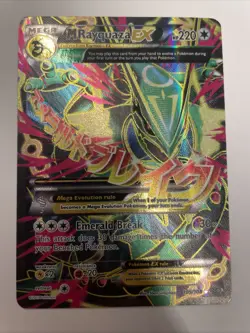 2015 Pokemon Mega M Rayquaza EX Full Art 105/108 XY Roaring Skies NM - Image 1