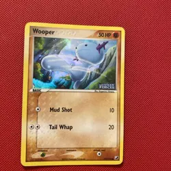 PokÃ©mon TCG Wooper Card Unseen Forces 79/115 Stamped Holo - Image 1