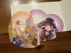 Sailor Moon Heart Clear Card Venus/Saturn Set Lawson - Image 1