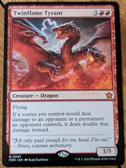 Twinflame Tyrant #97 (NM) Foundations MTG Magic The Gathering - Image 1