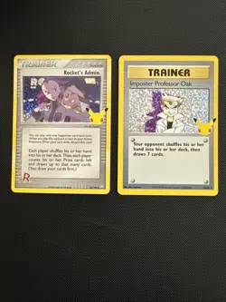 Rocket's Admin  86/109 Imposter Professor Oak 73/102 Celebrations Pokemon - Image 1