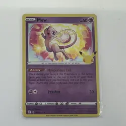 Mew 011/025 Celebrations Holo Pokemon TCG LP - Image 1