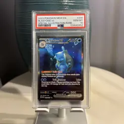 Pokemon Blastoise ex 200/165 Mew-EN 151 Special Illustration GEM MINT PSA 10 - Image 1