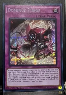 Yugioh! Dominus Purge Prismatic Secret Rare 2025 tin MP25-EN095! - Image 1