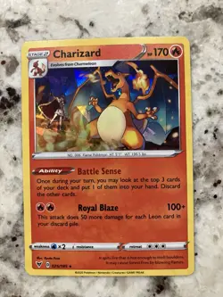 Charizard 025/185 LP/NM Cracked Ice Shattered Holo Promo Pokemon TCG Card 25/185 - Image 1