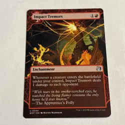 Impact Tremors Wilds of Eldraine: Enchanting Tales Foil MTG Magic the Gathering - Image 1