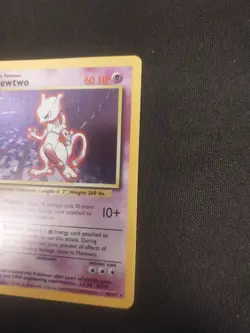 PokÃ©mon TCG Base Set Mewtwo Holo Card 10/102 Vintage Rare MP/HP Unlimited 1999 - Image 3