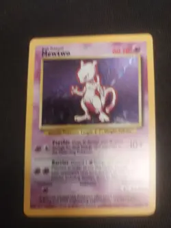 PokÃ©mon TCG Base Set Mewtwo Holo Card 10/102 Vintage Rare MP/HP Unlimited 1999 - Image 4