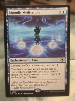 R 0069 Moonlit Meditation Aura Rare Edge of Eternities EOE MTG Card - Image 1