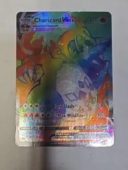 Charizard VMAX Rainbow Secret Rare 74/73 Champions Path Holo Pokemon TCG - Image 1