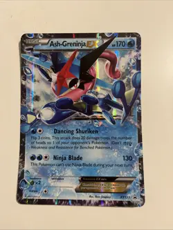 PokÃ©mon TCG Ash-Greninja EX XY133 Black Star Promo Holo Card HP 2016 Jumbo Card - Image 1