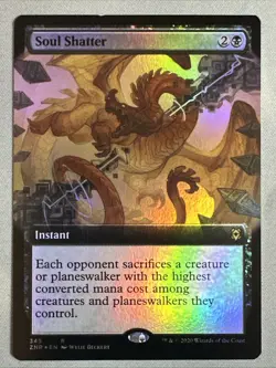 MTG / Soul Shatter / ZNR / #345 / FOIL (Extended Art) / Rare / NM - Image 1