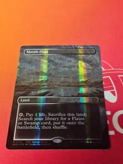 MTG NM Marsh Flats (Borderless) (Dragonscale Foil) Special Guests Foil - Image 1
