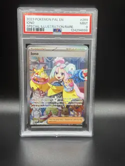 2023 Pokemon Iono 269/193 SIR Paldea Evolved PSA 9 Mint - Image 1