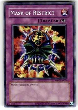Mask of Restrict RP02-EN031 Short Print Yugioh Card Retro Pack 2 Unlimited Mint - Image 1
