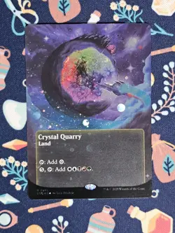 Crystal Quarry - Borderless Galaxy FOIL - MTG #145 Edge of Eternities - NM - Image 1