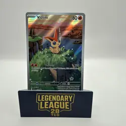 Victini SVP 208 Illustration Rare Black Star Promo Black & White Pokemon - Image 1