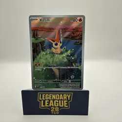 Victini SVP 208 Illustration Rare Black Star Promo Black & White Pokemon - Image 3
