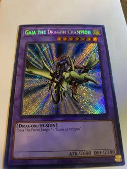 Yugioh Gaia the Dragon Champion LOB-EN125 Secret Rare 25th Anniversary - Image 1